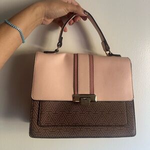 ALDO Elegant Pink and Brown Handbag